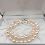 Zonder minimumprijs - Halsketting Zilver Parel - Akoya 9,5, Nieuw