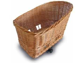 Basil Pasja - Hondenfietsmand - Riet - 50 cm - Bruin beschikbaar voor biedingen