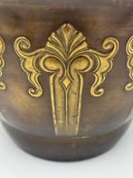 Grote jugendstil bloempot - Bloempot - Koper, Antiek en Kunst