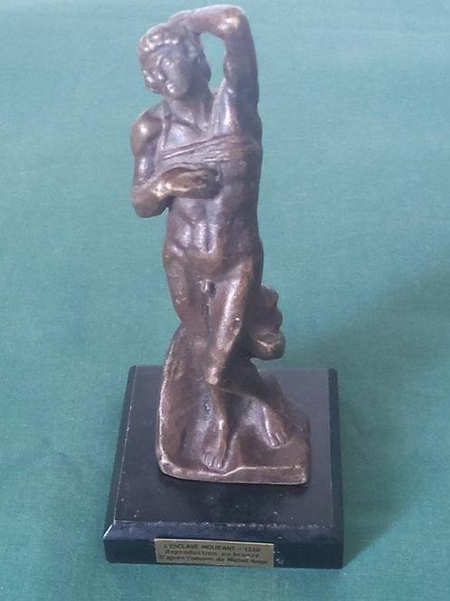 After Michelangelo - Sculpture, Lesclave mourant - 14 cm -, Antiek en Kunst, Antiek | Keramiek en Aardewerk