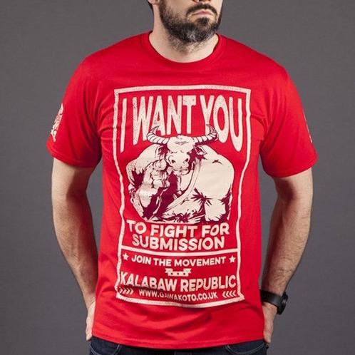 Gawakato Gawakoto Kalabaw Republic T-shirt rood, Kleding | Heren, Sportkleding, Rood, Maat 46 (S) of kleiner, Nieuw, Vechtsport