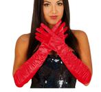 Halloween Handschoenen Fluweel Rood 45cm, Hobby en Vrije tijd, Verzenden, Nieuw
