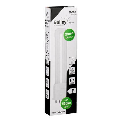 Bailey Led Pl Glas 2G7 4Pin 4.5W 530Lm 3000K - 146109, Doe-het-zelf en Bouw, Bouwverlichting, Verzenden