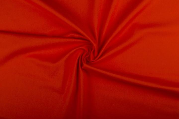 Katoen stof oranjerood - Katoenen stof 10m op rol, Hobby en Vrije tijd, Stoffen en Lappen, Verzenden