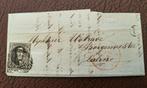 België 1851 - Nummer 3 op brief, Gestempeld