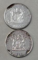 Zuid-Afrika. 1 Rand 1986 Johannesburg 100th + 1988 Huguenots