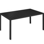 Aluminium tuintafel Bianca in hoogte verstelbaar 150x90x74,5