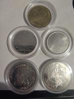 France. 5 Médailles (Sans prix de réserve), Postzegels en Munten