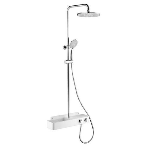 Regendoucheset Tiger Xita Thermostatisch 21 cm Met, Doe-het-zelf en Bouw, Sanitair, Kraan, Nieuw, Chroom, Ophalen of Verzenden