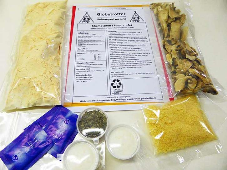 Champignon Kaas Omelet - Globetrotter, Diversen, Levensmiddelen, Verzenden