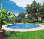 Ibiza Metalen zwembad Rond 400 x 150 (met uitsparingen en pr, Jardin & Terrasse, Verzenden