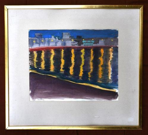 Rolf Swedberg (1927-2008) - Reflections. Las Palmas, Antiek en Kunst, Kunst | Schilderijen | Modern