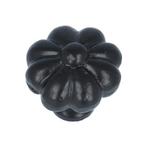 Knop mandarijn ijzer zwart 30 mm, Nieuw