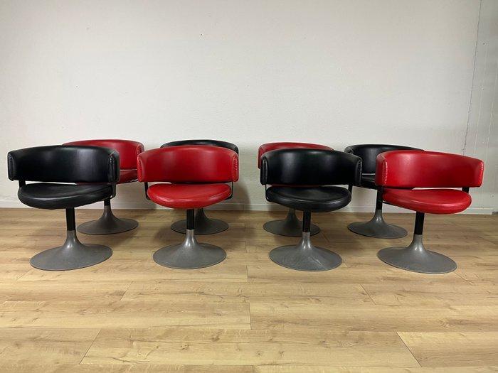 Pizzi Arredamenti - Fauteuil (8) - Draaibare stoel met steel, Antiek en Kunst, Antiek | Meubels | Stoelen en Sofa's