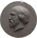 Einseitige Medaille aus gepresster Kohle Italien-koenigre..., Verzenden