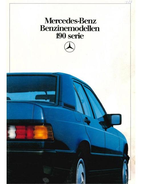 1987 MERCEDES BENZ 190 BROCHURE NEDERLANDS, Livres, Autos | Brochures & Magazines, Enlèvement ou Envoi