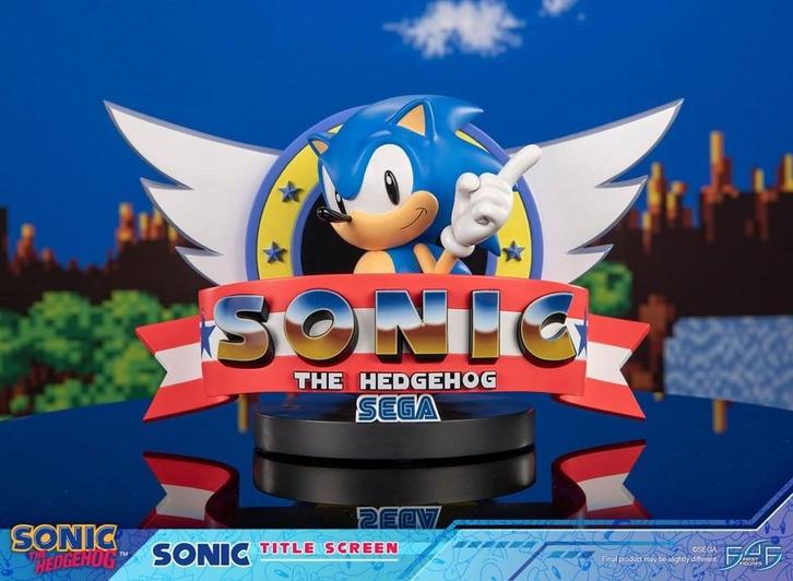 Sonic the Hedgehog Statue Sonic Title Screen 21 cm, Collections, Cinéma & Télévision, Enlèvement ou Envoi