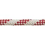 10mm Double Braid Polyester Lijn Wit-Rood, Watersport en Boten, Ophalen of Verzenden, Nieuw