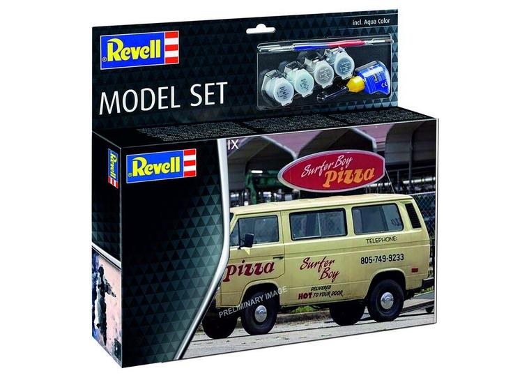 Revell 67725 Model Set Stranger Things VW T3 Bus Surfer Boy, Hobby en Vrije tijd, Modelbouw | Auto's en Voertuigen, Overige typen