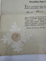 Reliek document Heilige Thomas Doctoris - Papier - 1800-1850, Antiek en Kunst