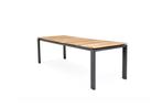 SUNS Savona tuintafel matt royal grey met teak blad 220 x, Tuin en Terras, Nieuw