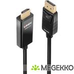 Lindy 40924 video kabel adapter 0,5 m DisplayPort HDMI Type, Computers en Software, Verzenden, Nieuw