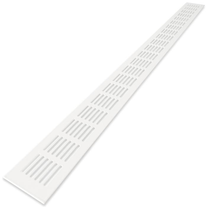 Ventilatiestrip aluminium LxH 800 x 60mm (G61-8006W), Doe-het-zelf en Bouw, Ventilatie en Afzuiging, Nieuw, Verzenden