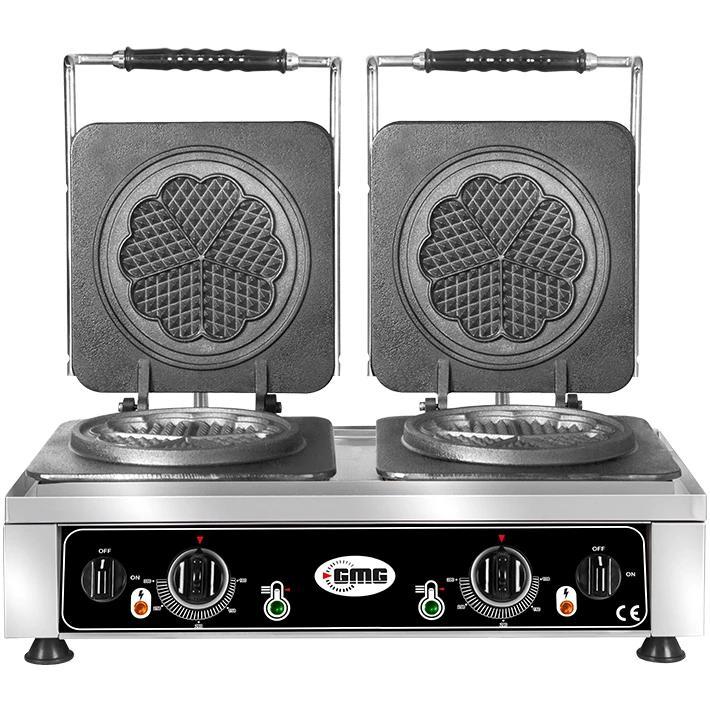 Wafelijzer | AMORE M | Dubbel | Hartvormige Wafels (Ø165mm), Zakelijke goederen, Horeca | Keukenapparatuur, Nieuw in verpakking