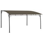 vidaXL Zonneluifel 4x3x2,55 m taupe, Tuin en Terras, Verzenden, Nieuw