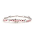 Tennis armband - 14 karaat Witgoud - 8.64ct. tw. Diamant, Bijoux, Sacs & Beauté, Bijoux anciens