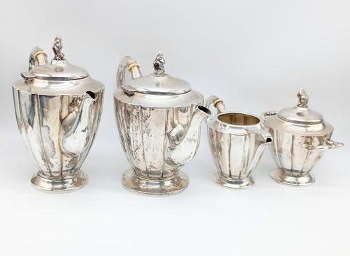 Service à thé et café (4) - Argent 800, Antiek en Kunst, Antiek | Zilver en Goud