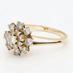 Bague - 18 carats Or jaune Diamant (Naturelle) - Diamant, Handtassen en Accessoires, Ringen, Nieuw