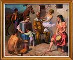 Spaanse school (XX) - Familia circense, Antiek en Kunst