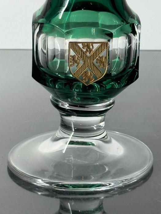 Val Saint Lambert - Vaas - Eleusis - Kristal - Vaas smaragd, Antiek en Kunst, Antiek | Glaswerk en Kristal