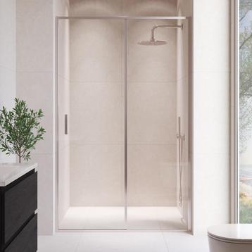 Douchewand Calgary 120 x 190 cm Chroom – Transparant 8 mm beschikbaar voor biedingen