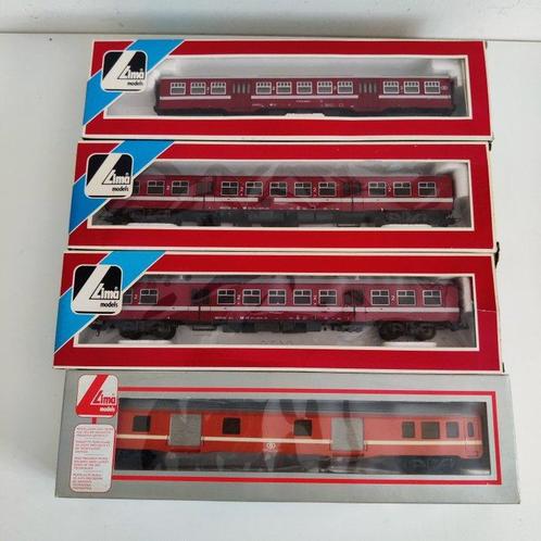 Lima H0 - 9132 - Modeltrein personenwagen (4) - 4x Belgische, Hobby en Vrije tijd, Modeltreinen | H0