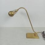 Bureaulamp - Vermessingd staal - pianolamp / bankierslamp