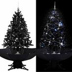 vidaXL Kerstboom sneeuwend met paraplubasis 140 cm PVC zwart, Diversen, Kerst, Verzenden, Nieuw