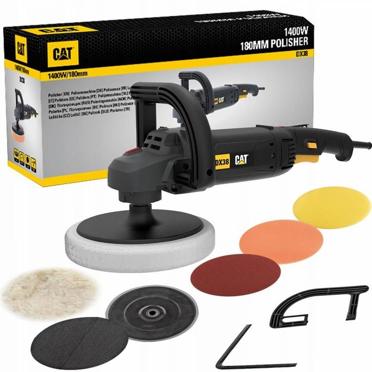 CAT CATERPILLAR DX38 1400W 180MM Polijstmachine op Overig, Doe-het-zelf en Bouw, Gereedschap | Handgereedschap, Verzenden