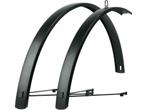 SKS Aluminium spatbordenset - matzwart - 46 mm breed - voor, Fietsen en Brommers, Fietsonderdelen, Verzenden, Zo goed als nieuw
