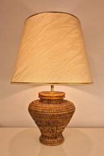 Lamp - Luxe Rotan Tafellamp - 58 cm - Rotan / Riet, Antiek en Kunst