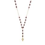 Collier - 18 carats Or jaune - Grenat - Marque : Grizzly, Nieuw
