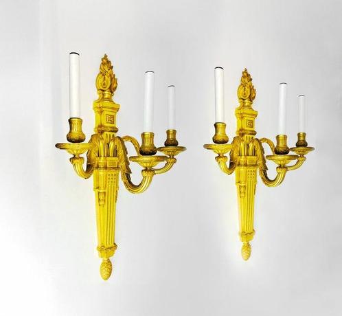 Maison Delisle, Paris - Lampe murale (2) - Très grand 83 cm, Antiek en Kunst, Curiosa en Brocante