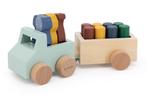 Veiling - Trixie Houten Speelgoed - Auto met aanhangwagen -, Kinderen en Baby's, Nieuw