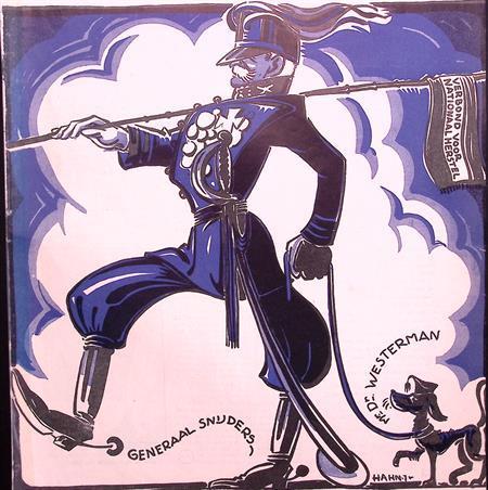 Westerman als hond van Snijders op spotprent (lijst optie), Antiek en Kunst, Kunst | Litho's en Zeefdrukken, Verzenden