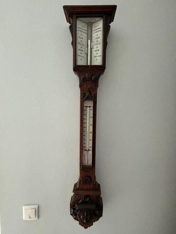 Stick barometer - Hout - G.S. Wood, late Abraham