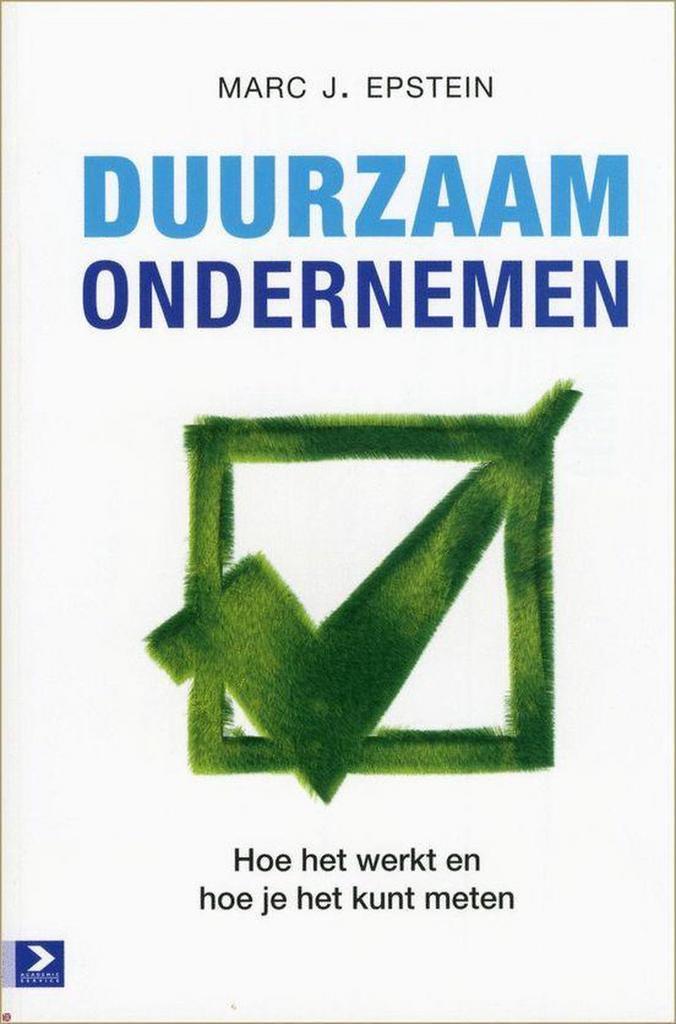 Duurzaam ondernemen 9789052616827 M.J. Epstein, Boeken, Economie, Management en Marketing, Zo goed als nieuw, Verzenden