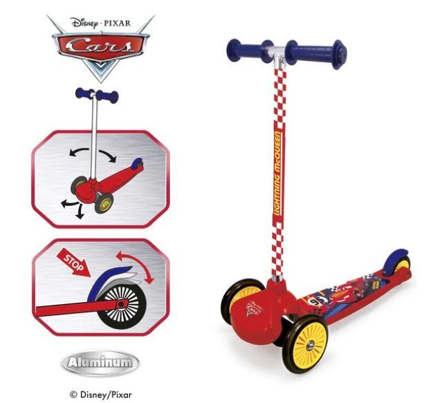 Smoby - Cars Twist scooter - Step - Vanaf 3 jaar - Tot 20kg., Kinderen en Baby's, Speelgoed | Duplo en Lego, Verzenden