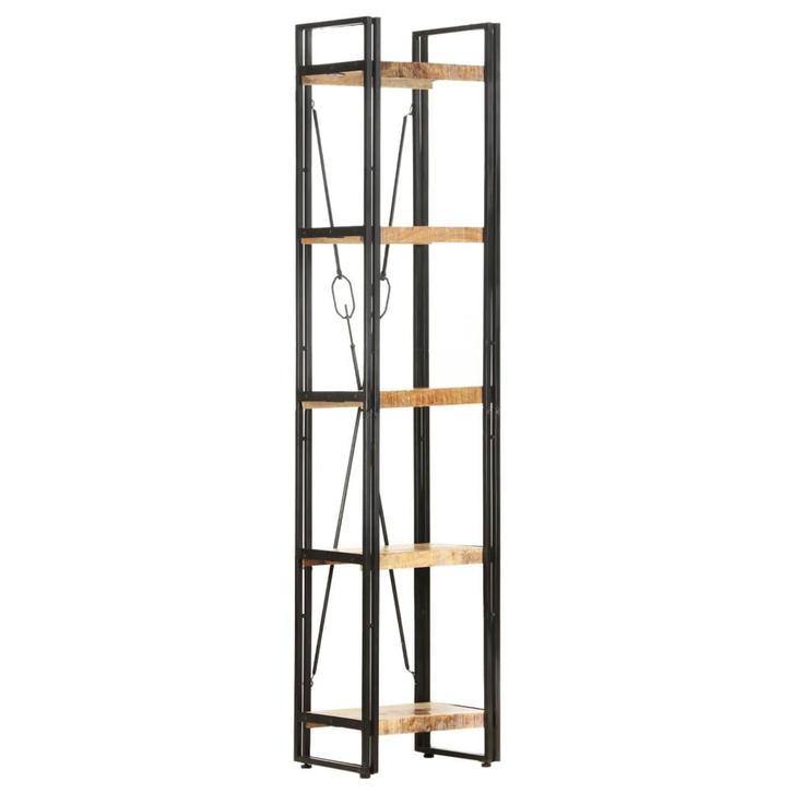 vidaXL Boekenkast met 5 schappen 40x30x180 cm massief, Huis en Inrichting, Kasten | Boekenkasten, Nieuw, Verzenden