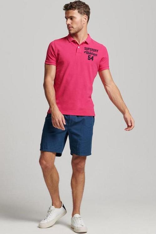 Superdry Vintage Superstate Polo Heren Poloshirt Roze